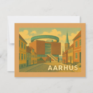 Aarhus Denmark Cityscape Vykort