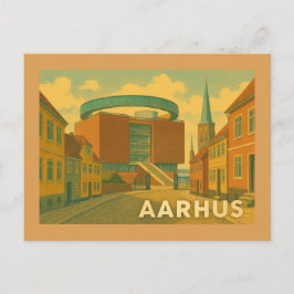 Aarhus Denmark Cityscape Vykort