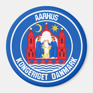 Aarhus rundaEmblem Magnet