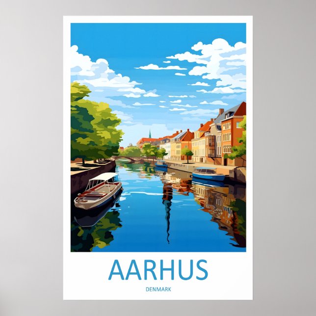 Aarhus Vintage Resor Affisch Ski Nationalpark (Framsidan)
