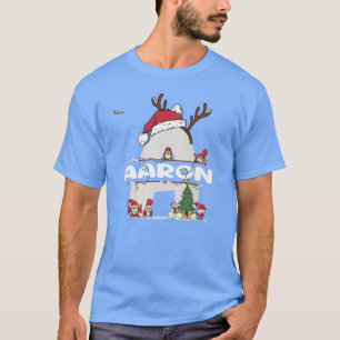 Aaron Christmasw Aaron Namn för roligt Julafton T Shirt