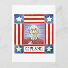 Aaron Copland vycard Vykort