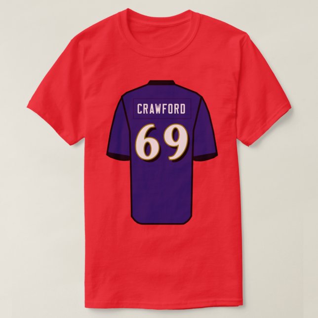 Aaron Crawford Jersey T Shirt (Design framsida)