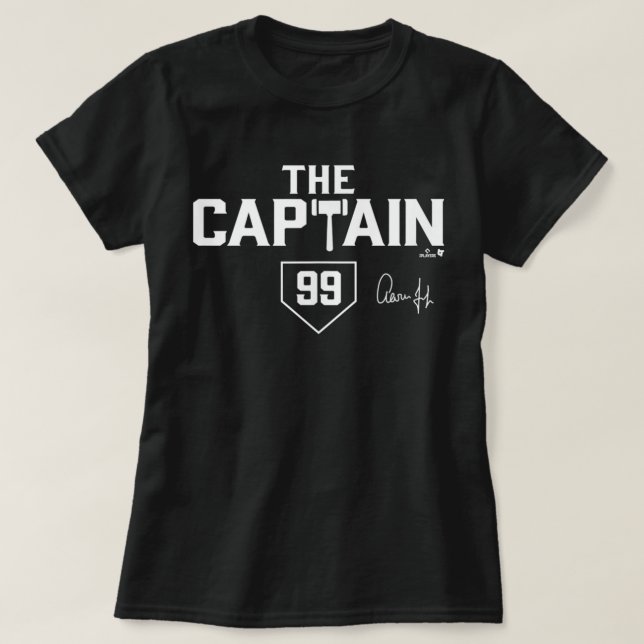 Aaron Domare - kapten New York Baseball T Shirt (Design framsida)