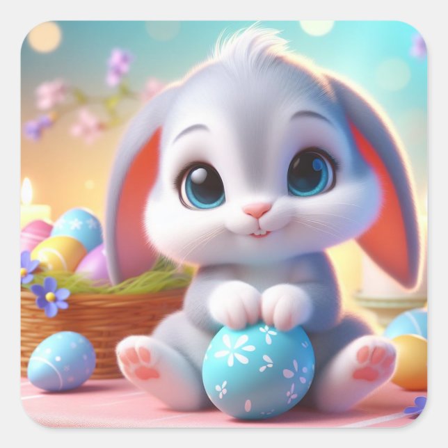 Aaron Fyrkantigt Klistermärke (Framsida)