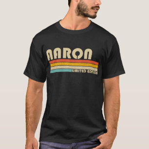 AARON Gift Namn Personlig Funny Retro Vintage T Shirt