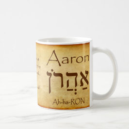 AARON Hebrew Namn Mugg