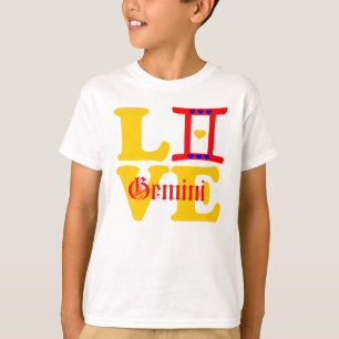 ♊ Aaron 😍 I Kärlek Gemini-Best-Zodiac Sign Snyggt T-shirt