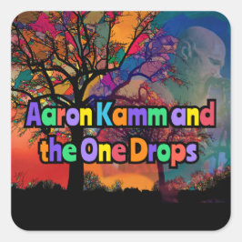 Aaron Kamm Sticker Fyrkantigt Klistermärke