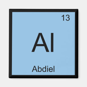 Aaron Namn Chemistry Inslag Periodic Bord Magnet