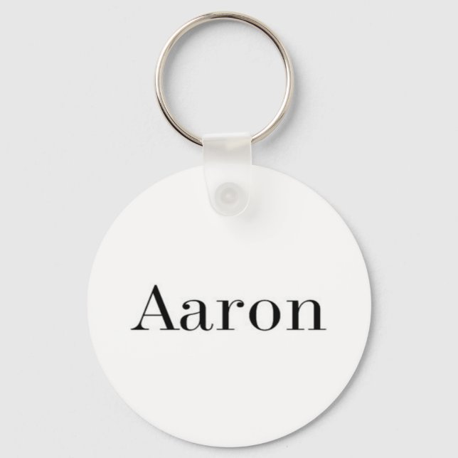 Aaron Namn Keychain Nyckelring (Framsida)