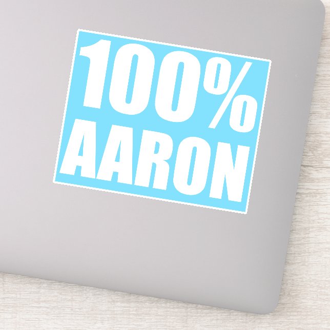 Aaron namn klistermärken (Detalj)