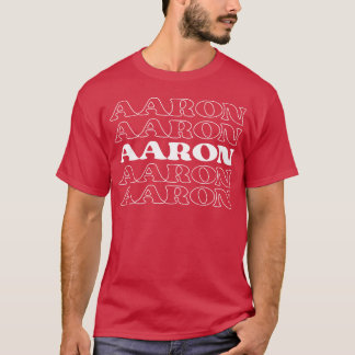 Aaron Namn Personlig Förnamn Efternamn flicka T Shirt