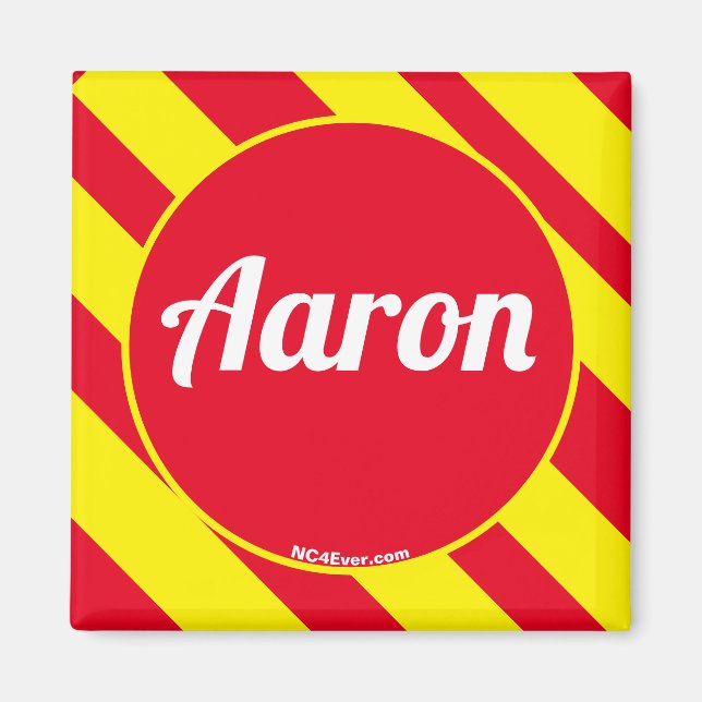 Aaron Red/Gult Magnet (Framsidan)