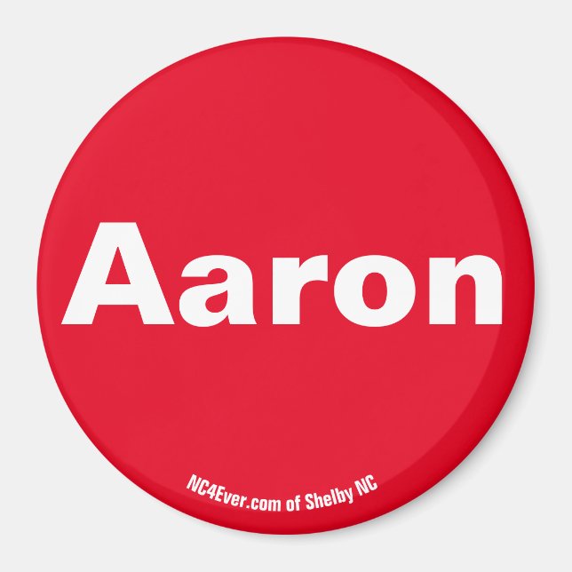 Aaron Red magnet (Framsidan)