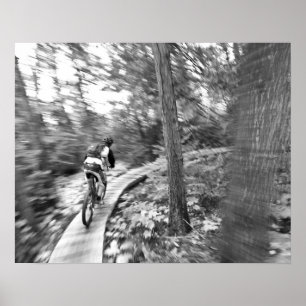 Aaron Rodgers mountainbikeåkning på trappan till Poster
