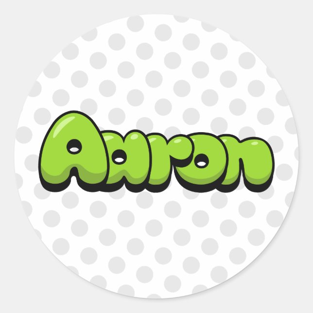 Aaron Runt Klistermärke (Framsida)