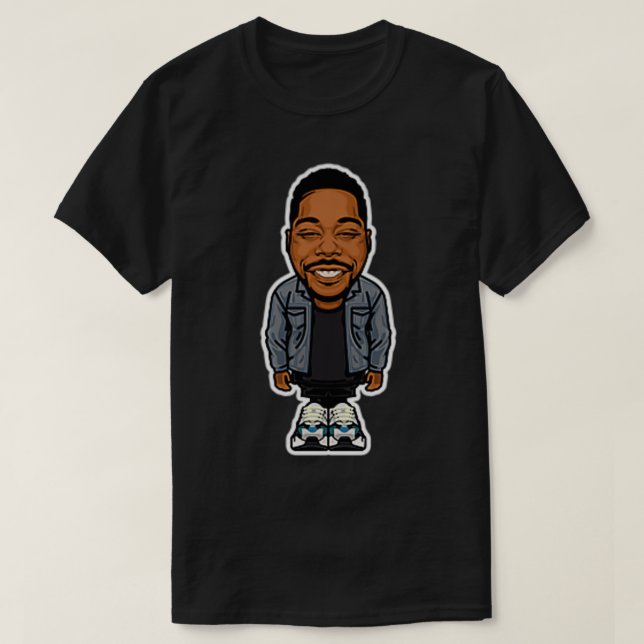 Aaron Spears Drummer Kawaii Chibi Design Premium T Shirt (Design framsida)