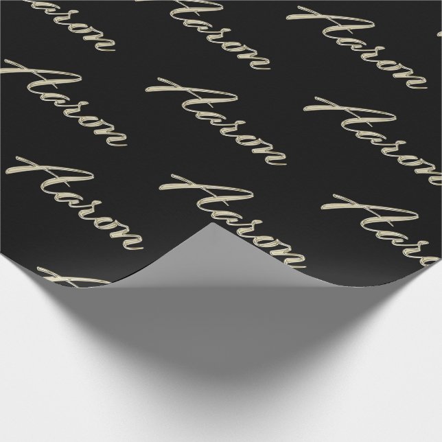 Aaron Vorname Name edles Geschenkpapier Papier Presentpapper (Hörn)