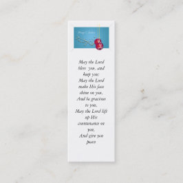 Aaronic välsignelse- och god julvisitkort mini visitkort