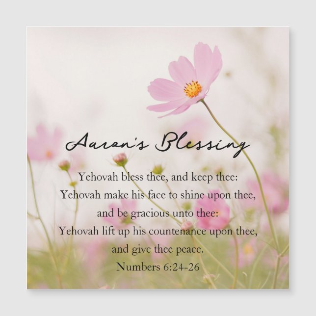 Aaron's Blessing Magnet (Framsida)