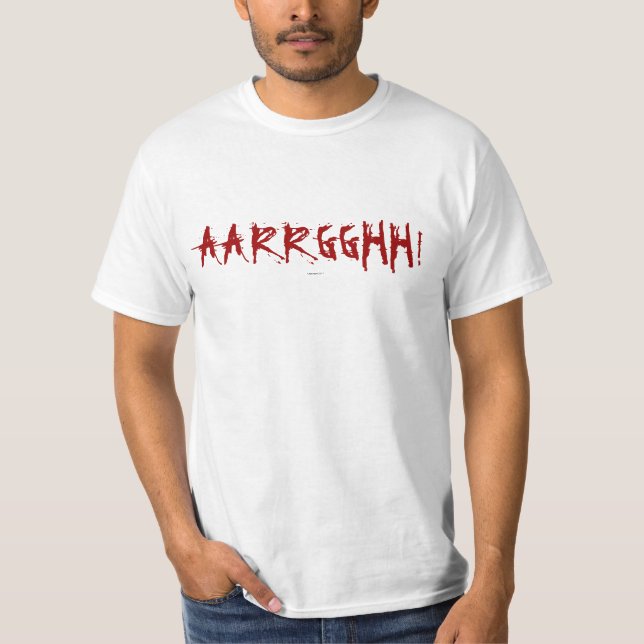 AARRGGHH! t-skjorta T Shirt (Framsida)