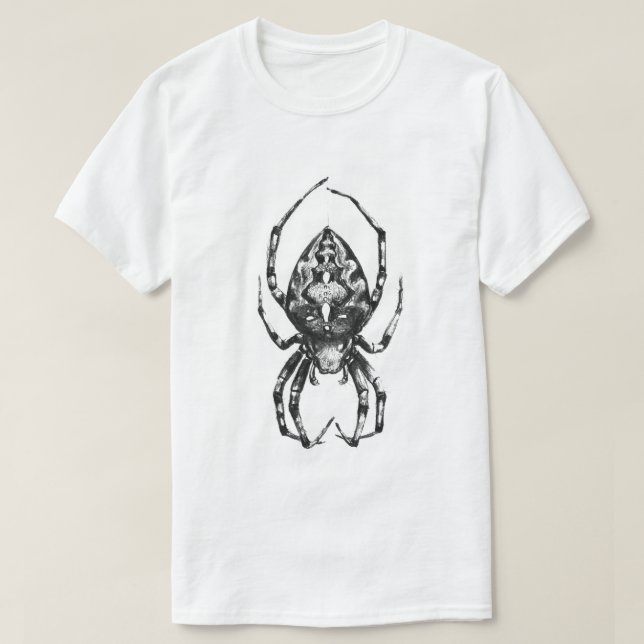Aart Barn Spider White T Shirt (Design framsida)