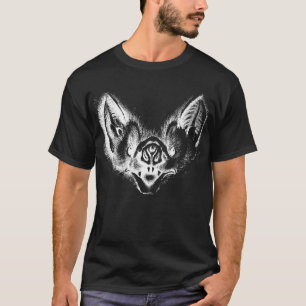 Aart Vampire Fladdermus Negativ Black T Shirt