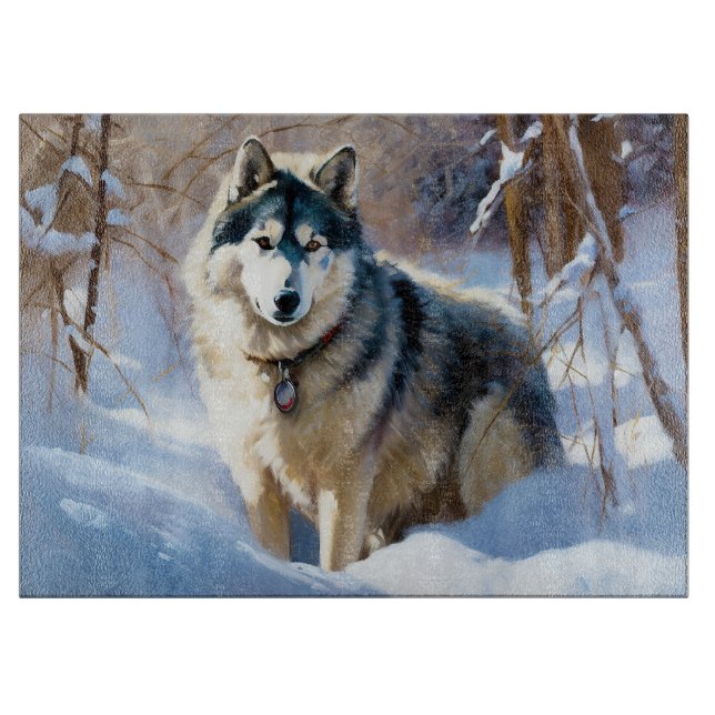 Aaskan Malamute Låt det snöa jul (Framsidan)