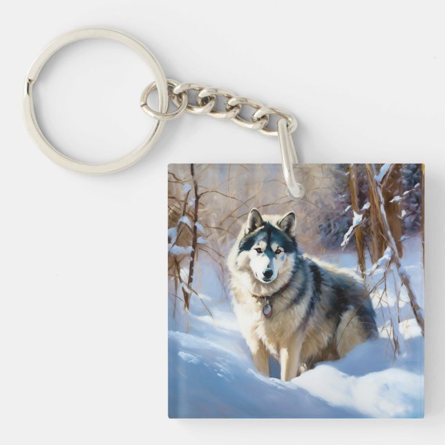 Aaskan Malamute Låt det snöa jul (Framsidan)