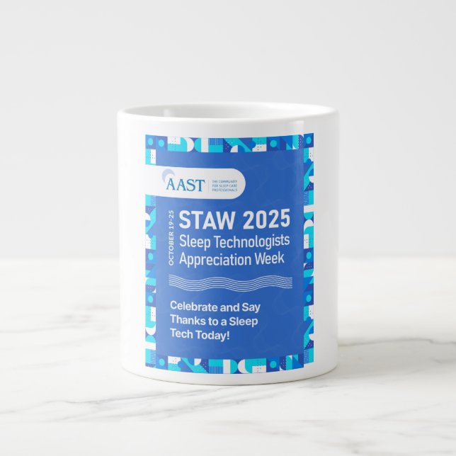 AAST 2025 STAW Giant Coffee Mug Jumbo Mugg (Framsidan)