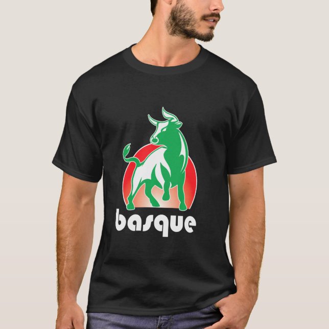 Aatxe Baskien Bulls baskiska Pride T Shirt (Framsida)