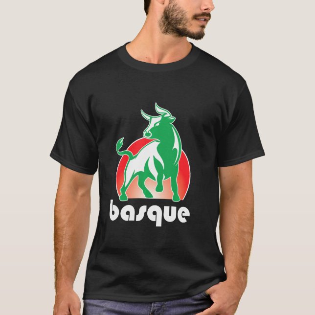 Aatxe Baskien Bulls baskiska Pride T Shirt (Framsida)