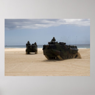 AAV7A1 Amphibious Assault Fordon Poster