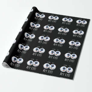 Aay Eye Rolig AI Puns Mörk BG Presentpapper
