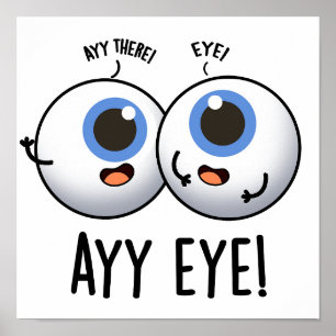 Aay Eye Rolig AI Puns Poster