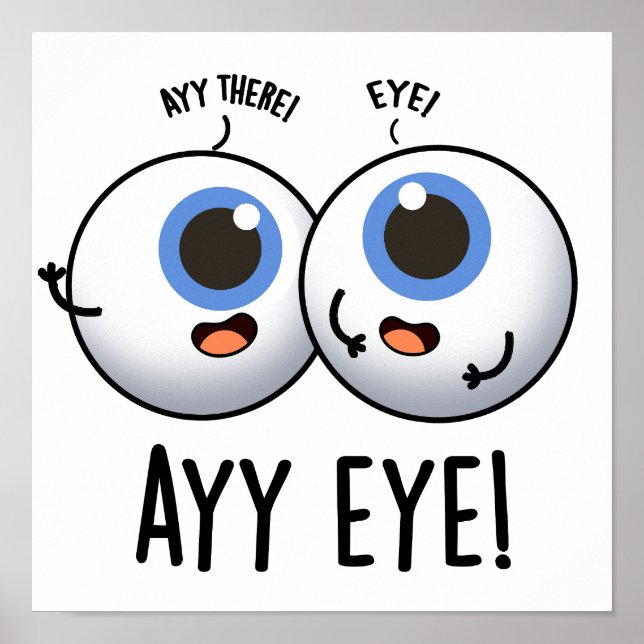 Aay Eye Rolig AI Puns  Poster (Framsidan)