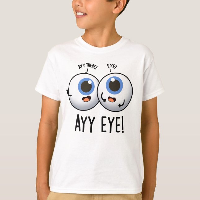 Aay Eye Rolig AI Puns  T Shirt (Framsida)