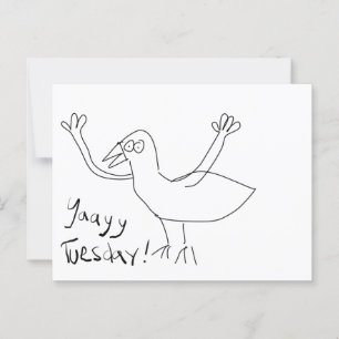 Åayy tisdag! vykort