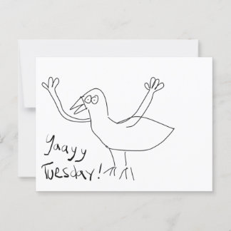 Åayy tisdag! vykort