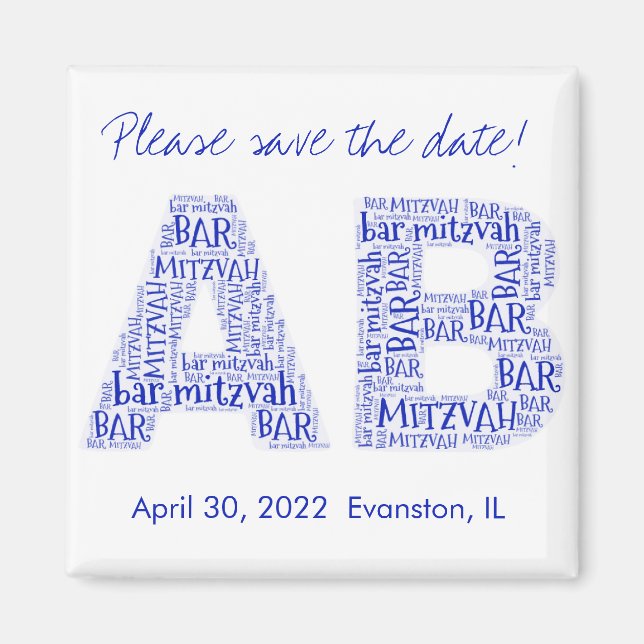 AB 091db5 Monogram Magnet (Framsidan)