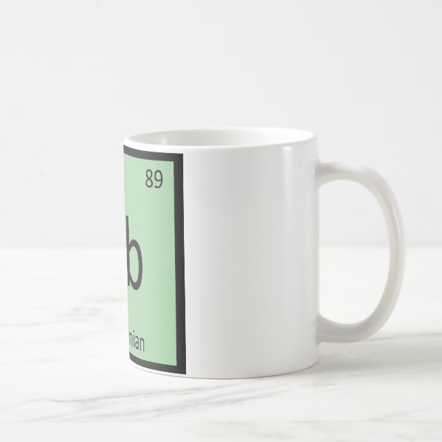 Ab - Abyssinsk kemi periodiskt tabell element Kaffemugg (Höger)