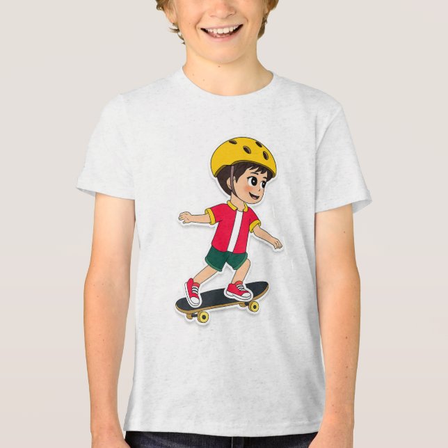 Ab auf die Skaterbahn T Shirt (Framsida)