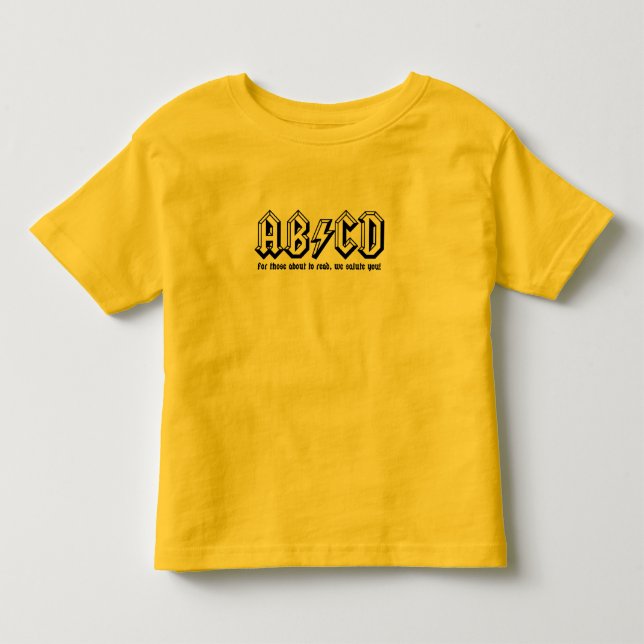 AB/CD - Få redot för att läsa! T-shirt (Framsida)