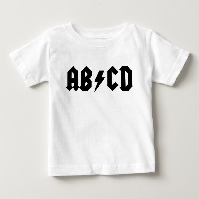 AB-/CDbabyskjorta Tee Shirt (Framsida)