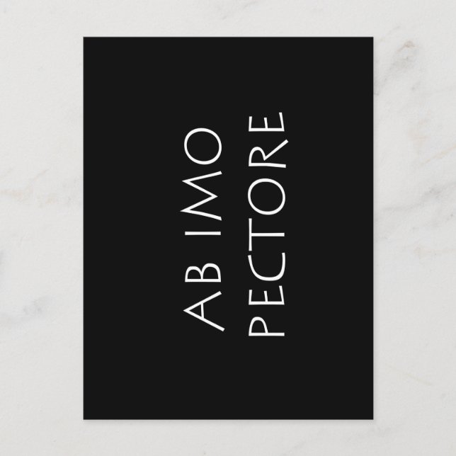 Ab imo pectore vykort (Framsida)