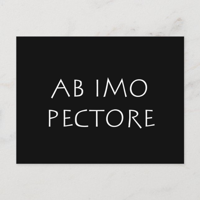 Ab imo pectore vykort (Framsida)