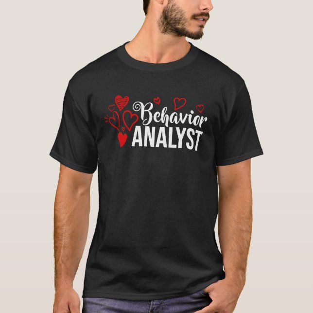 ABA Behavior Therapist Therapy Analyst T Shirt (Framsida)