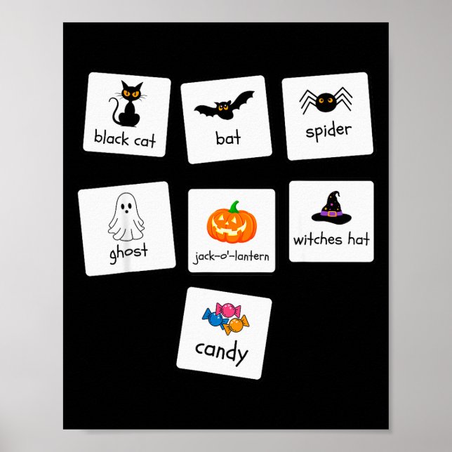 Aba Halloween Special Education Teacher Behavior Y Poster (Framsidan)