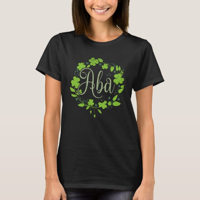 ABA St Patrick Artwork RBT ABA Therapist T Shirt (Framsida)